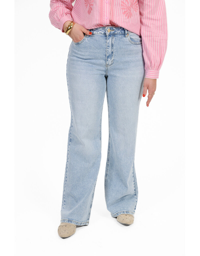 21Jewelz Jeans met gouden details - lichtblauw