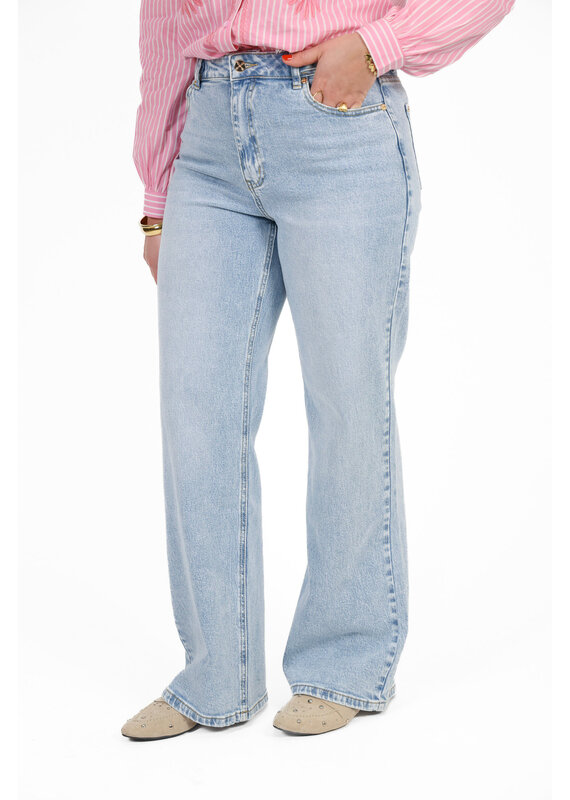 21Jewelz Jeans met gouden details - lichtblauw