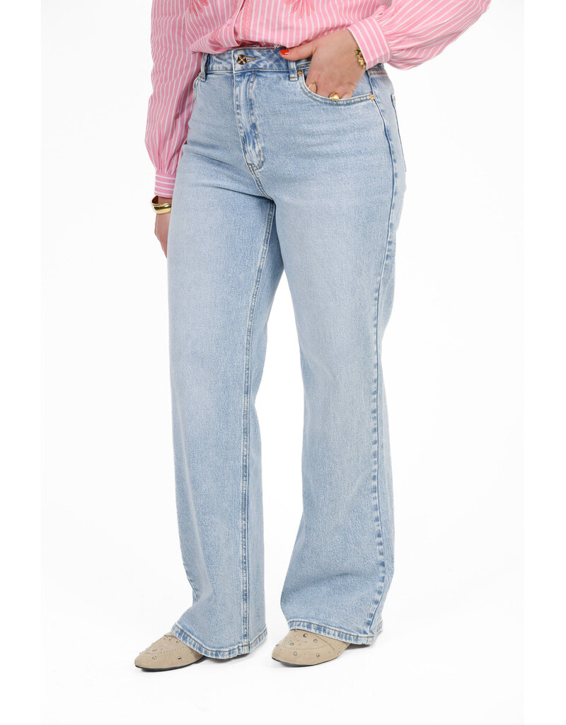 21Jewelz Jeans met gouden details - lichtblauw