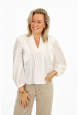 21Jewelz Blouse met ruffles en kant - wit