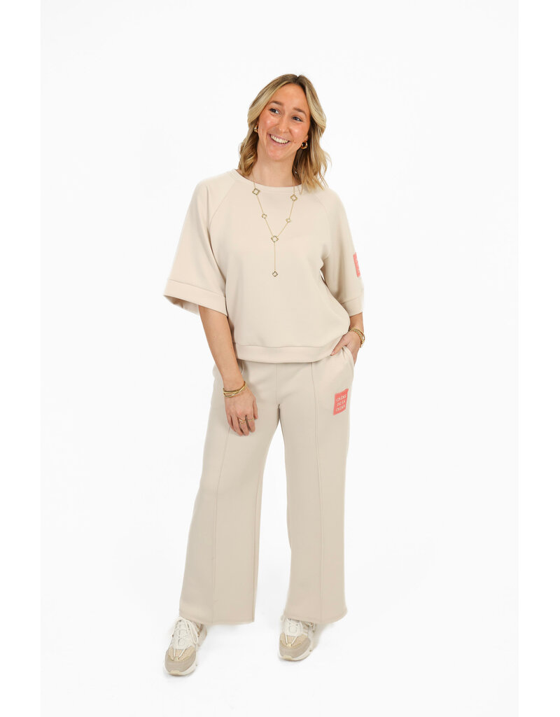 21Jewelz Co ord set met embleem - ecru