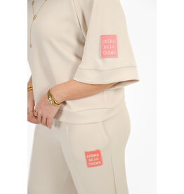 21Jewelz Co ord set met embleem - ecru