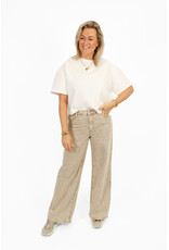 21Jewelz Basic wide leg jeans - washed beige