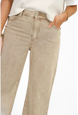 21Jewelz Basic wide leg jeans - washed beige
