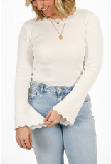 21Jewelz Zigzag truitje met lange mouw - wit