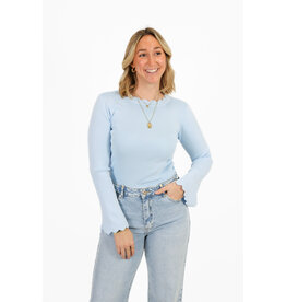 21Jewelz Zigzag truitje met lange mouw - blauw