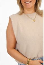 21Jewelz Wollige mouwloze top - beige
