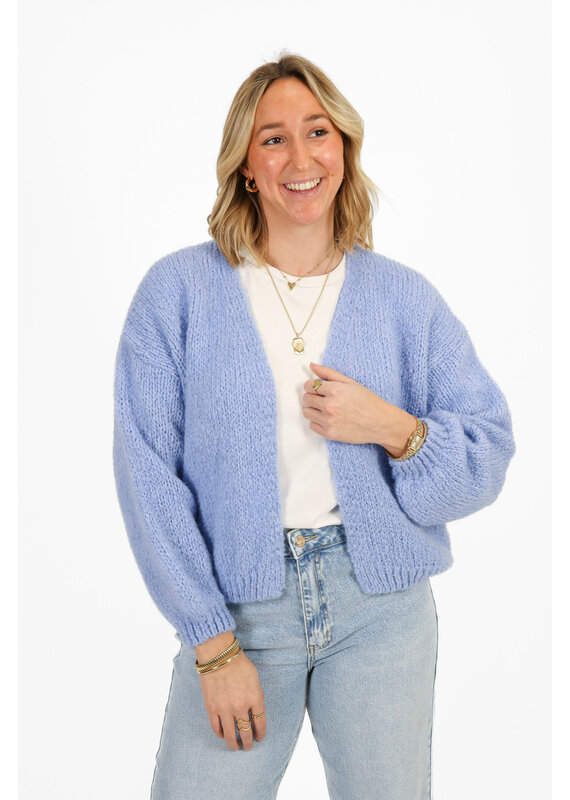 21Jewelz Gebreid vest - blauw