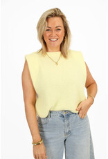 21Jewelz Wollige mouwloze top - geel