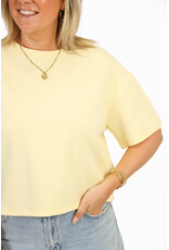 21Jewelz Effen boxy shirt - geel
