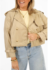 21Jewelz Kort jasje met knopen - beige