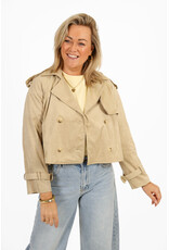 21Jewelz Kort jasje met knopen - beige