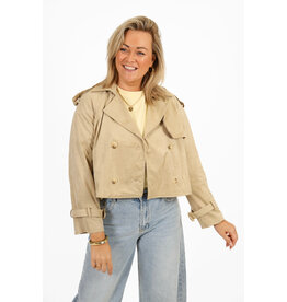 21Jewelz Kort jasje met knopen - beige