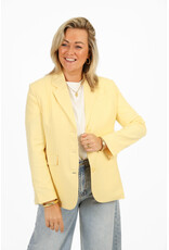 Blazer met krijtstreep - geel