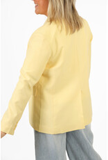 Blazer met krijtstreep - geel