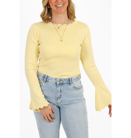 21Jewelz Zigzag truitje met lange mouw - geel