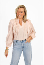 21Jewelz Blouse met ruffles en kant - roze