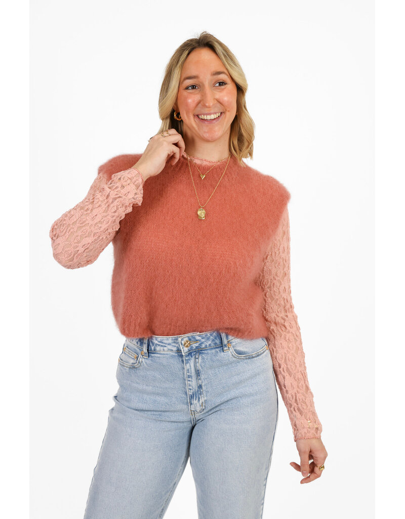 21Jewelz Wollige spencer - koraal