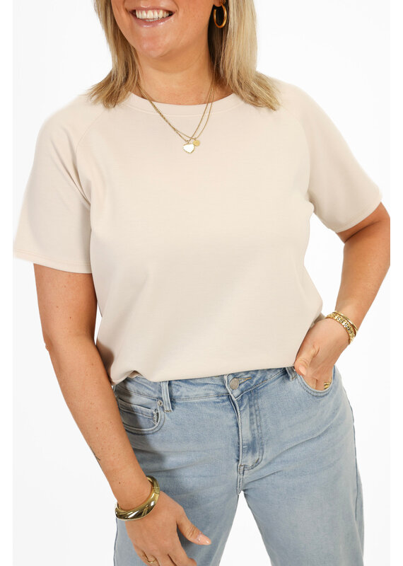 21Jewelz Effen oversized shirt - beige