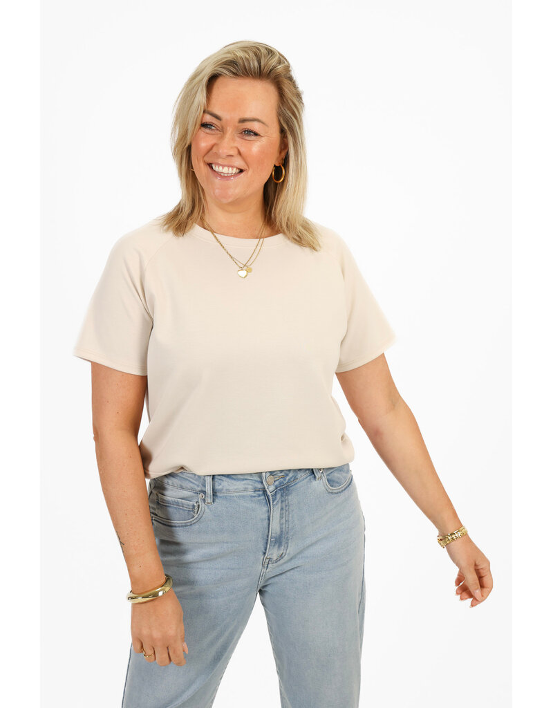 21Jewelz Effen oversized shirt - beige