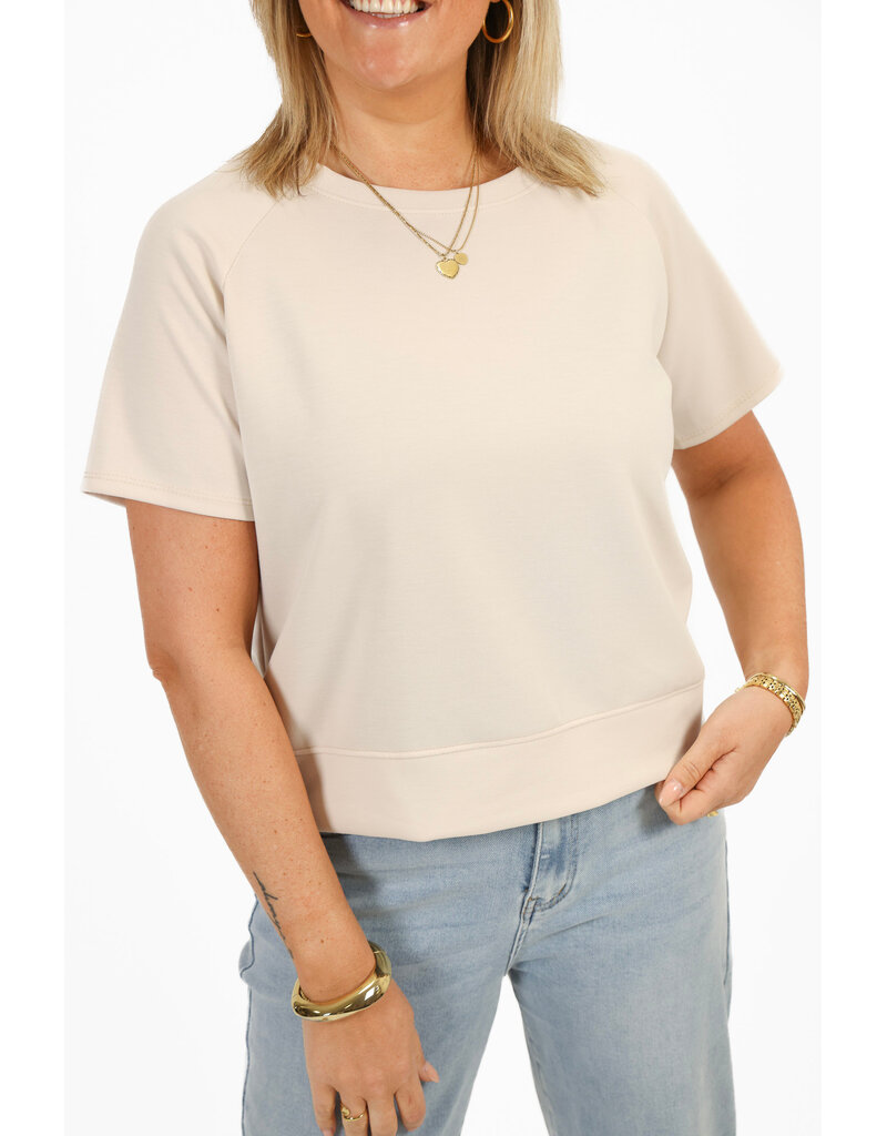 21Jewelz Effen oversized shirt - beige