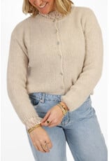 21Jewelz Kanten top met boothals - beige