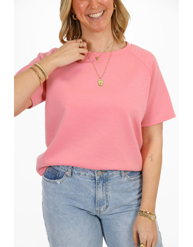 21Jewelz Effen oversized shirt - roze