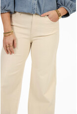 21Jewelz Basic stretch wide leg jeans - ecru