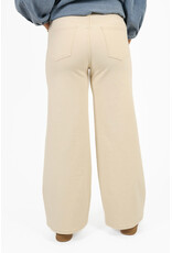 21Jewelz Basic stretch wide leg jeans - ecru