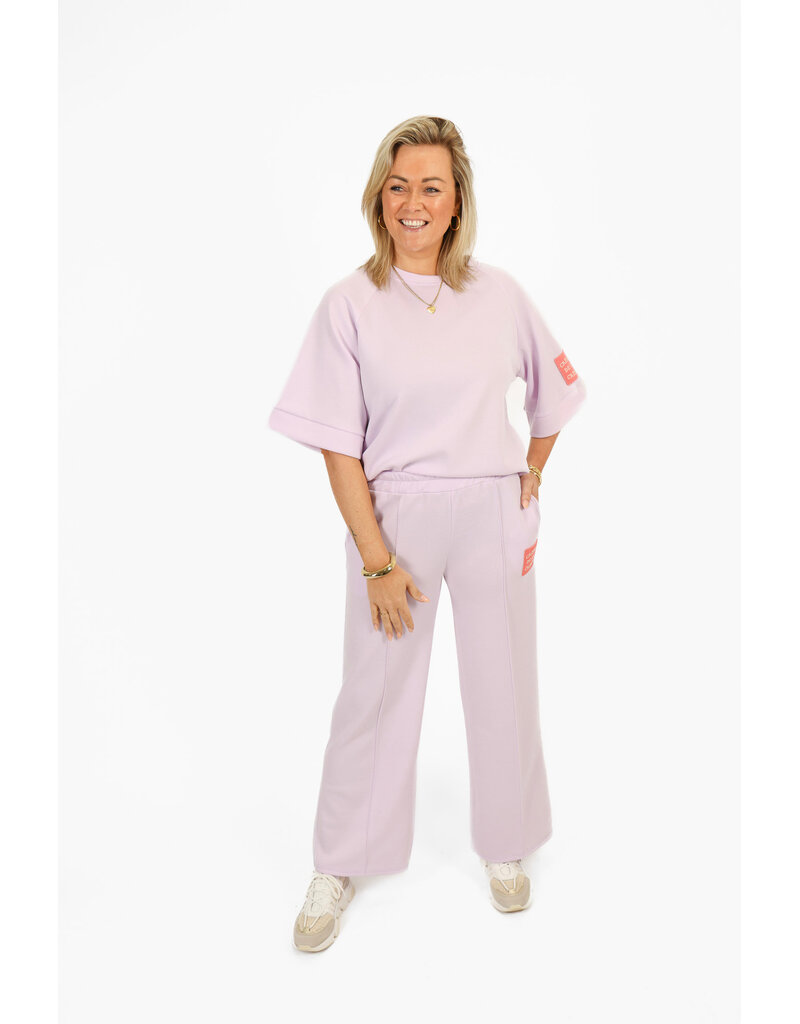 21Jewelz Co ord set met embleem - lila