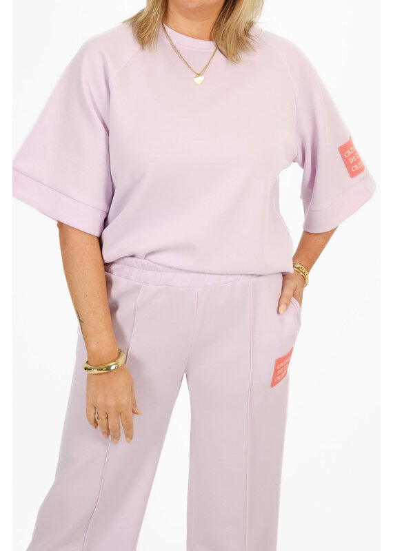 21Jewelz Co ord set met embleem - lila