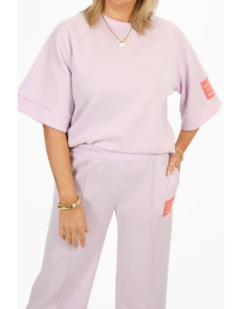 21Jewelz Co ord set met embleem - lila