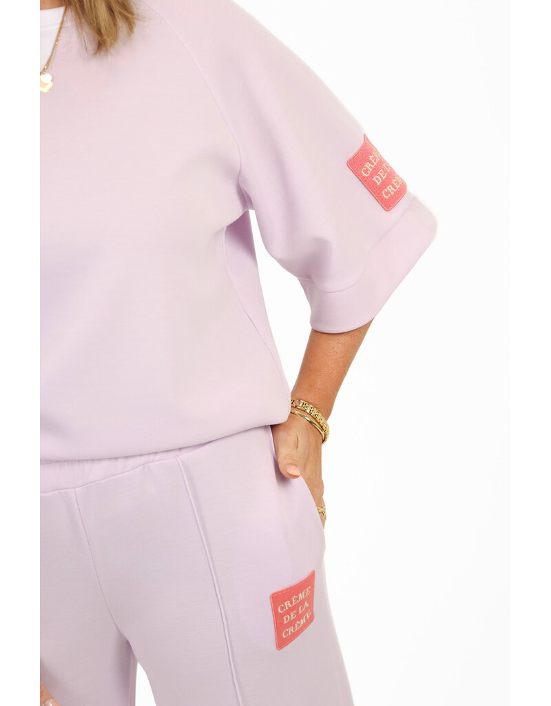 21Jewelz Co ord set met embleem - lila