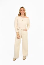 21Jewelz Dunne trui met wijde hals - ecru