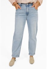 21Jewelz Mom jeans met omgeslagen pijp - lichtblauw
