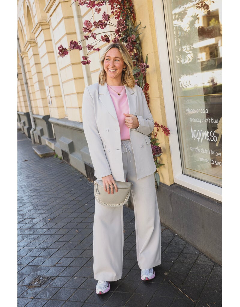 21Jewelz Effen casual jogger - lichtgrijs