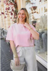 21Jewelz Effen boxy shirt - roze