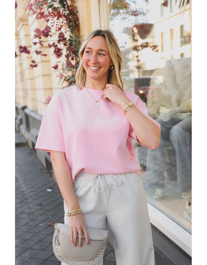 21Jewelz Effen boxy shirt - roze