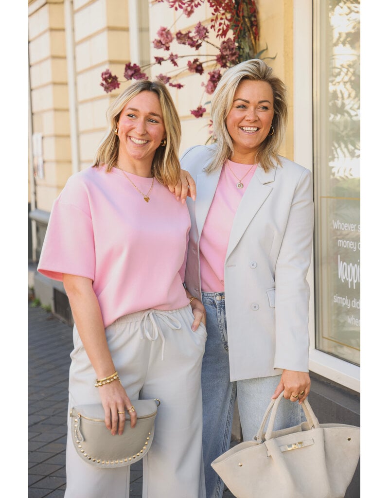 21Jewelz Effen blazer met dubbele knopen - lichtgrijs