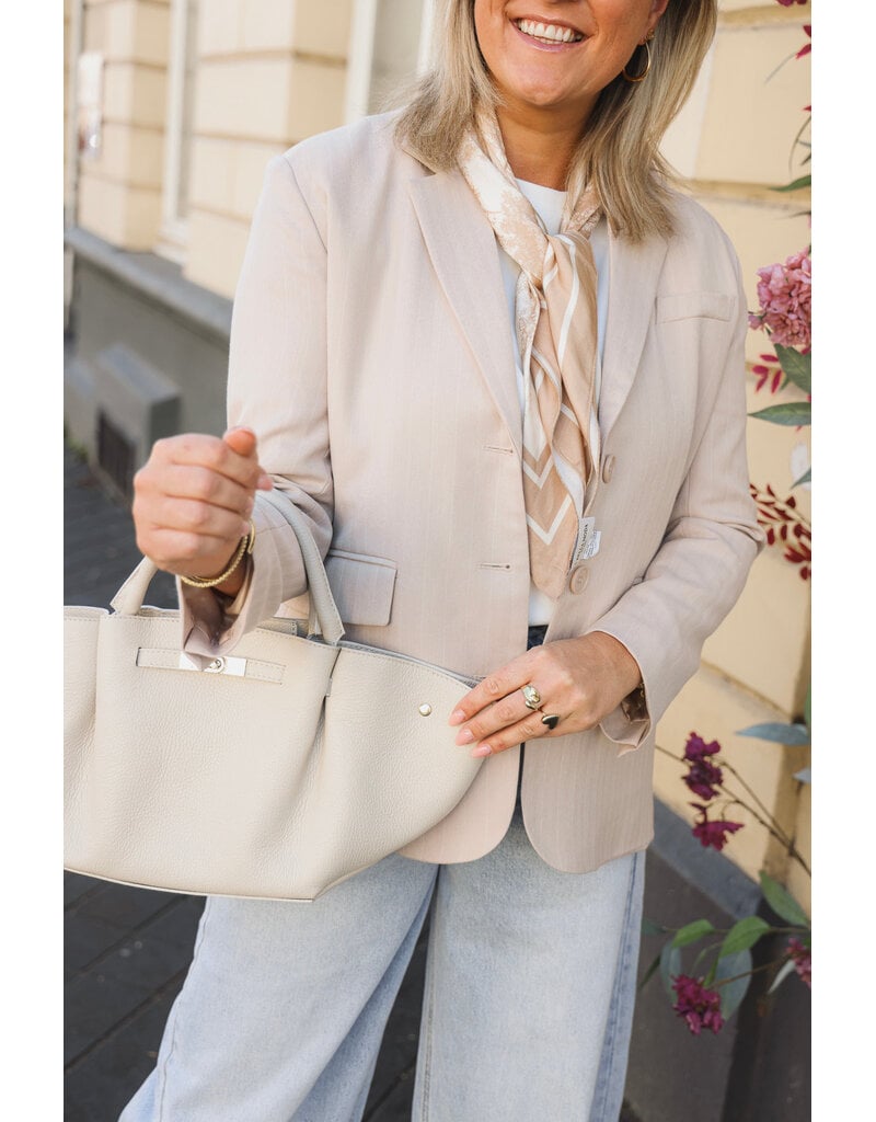 21Jewelz Blazer met krijtstreep - beige