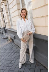 21Jewelz Blouse met ruffles en kant - wit