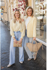 21Jewelz Geborduurde blouse met knoopjes - geel