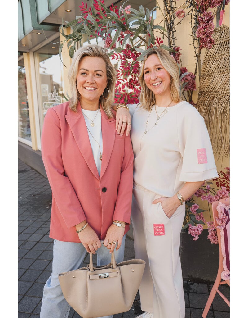 21Jewelz Co ord set met embleem - ecru