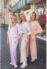 21Jewelz Co ord set met embleem - lila