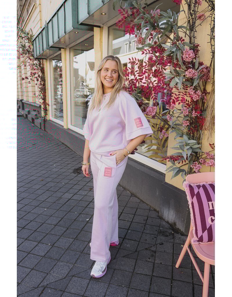 21Jewelz Co ord set met embleem - lila