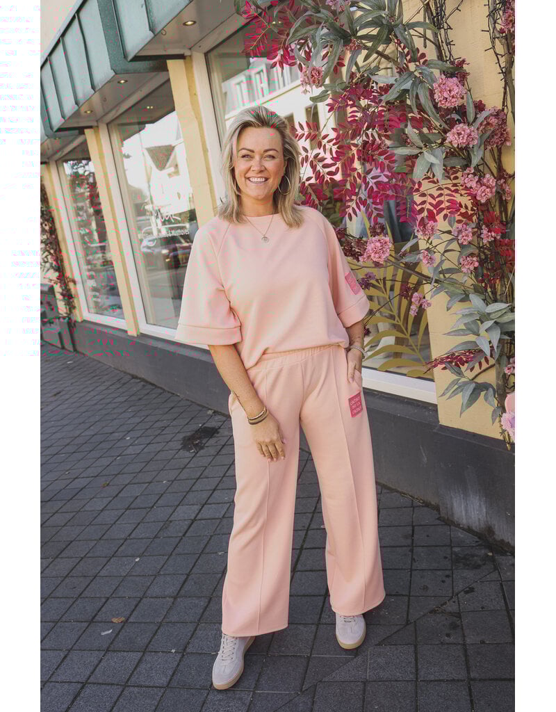 21Jewelz Co ord set met embleem - peach