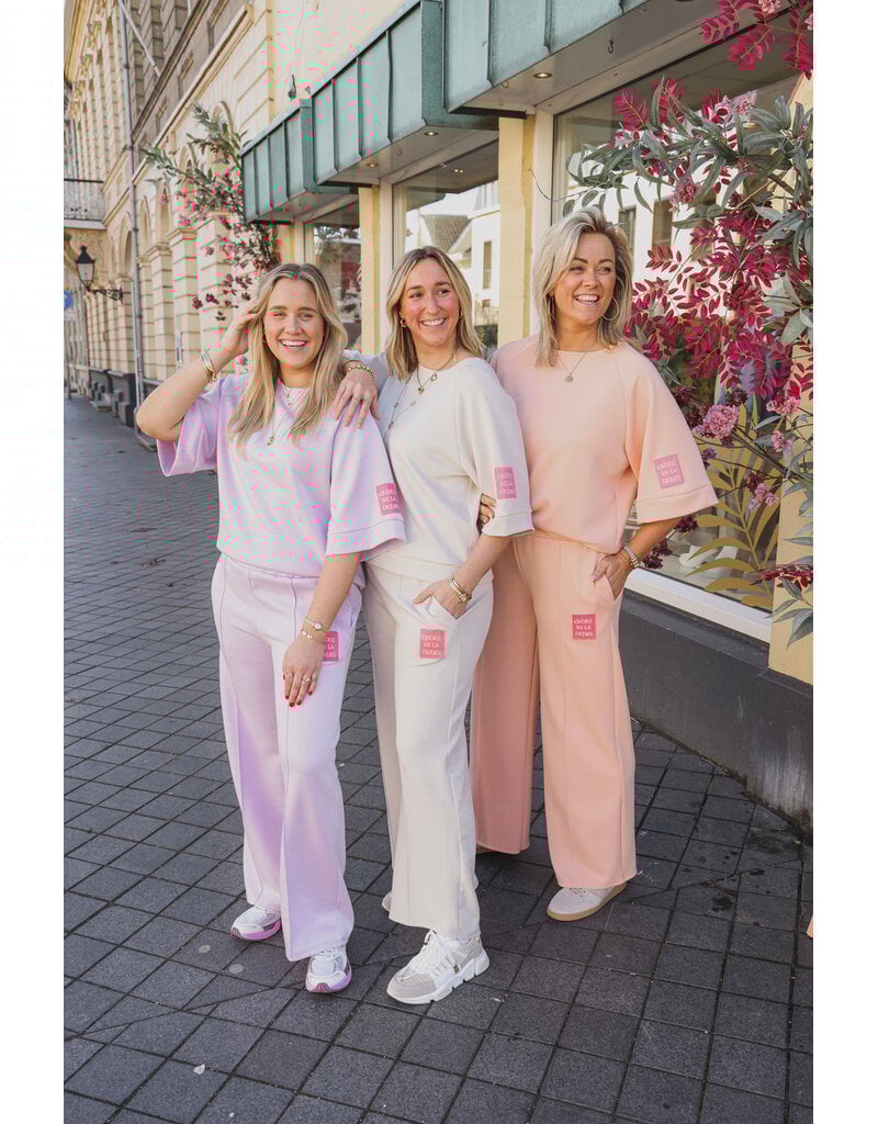 21Jewelz Co ord set met embleem - peach