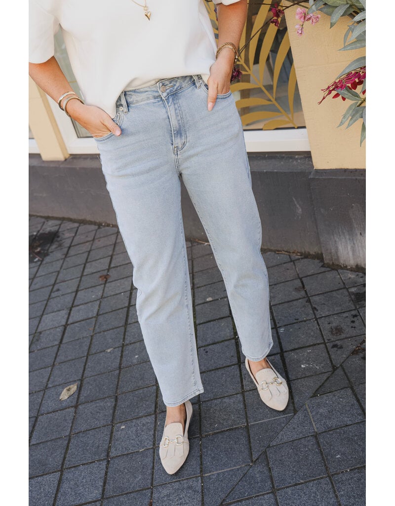 21Jewelz Stretch mom jeans - lichtblauw