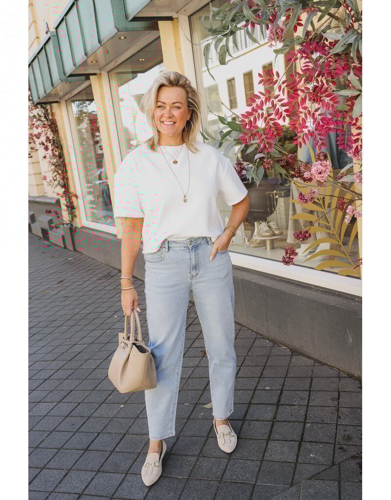 21Jewelz Effen boxy shirt - wit