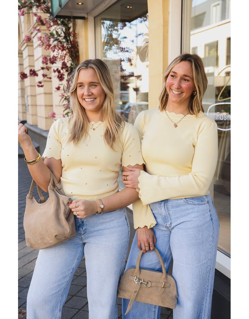 21Jewelz Zigzag truitje met lange mouw - geel